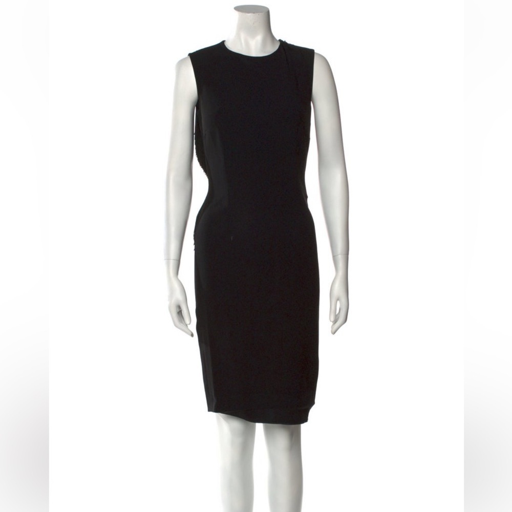 Stella McCartney Black Fringe Midi Dress